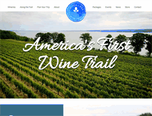 Tablet Screenshot of cayugawinetrail.com